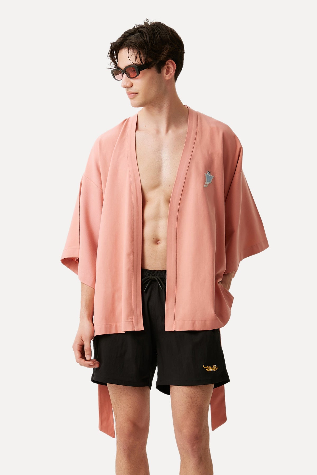 Sugar Glider Short Sleeve (TENCEL™) Kimono - Pink
