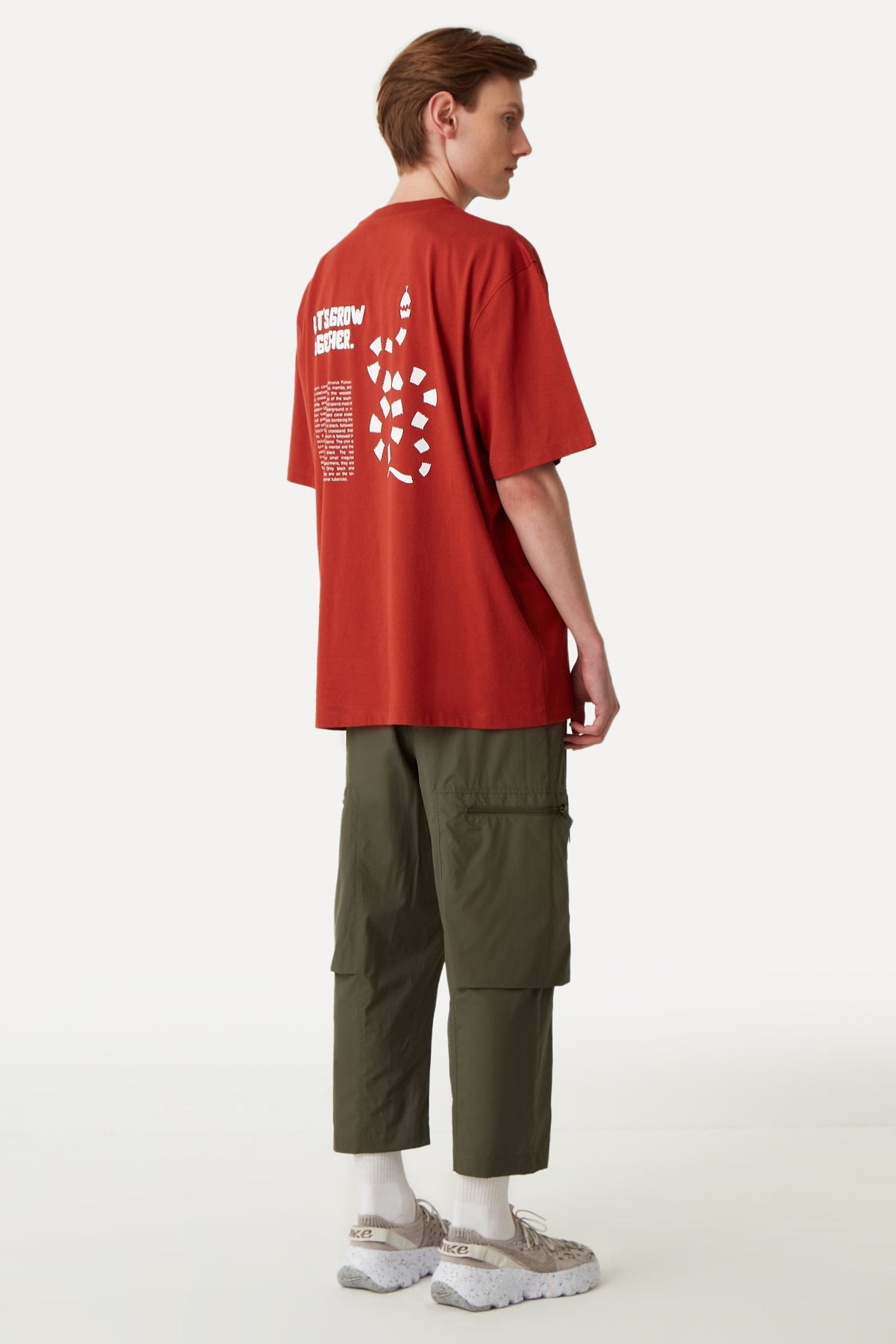 Grow Oversize T-Shirt - Red