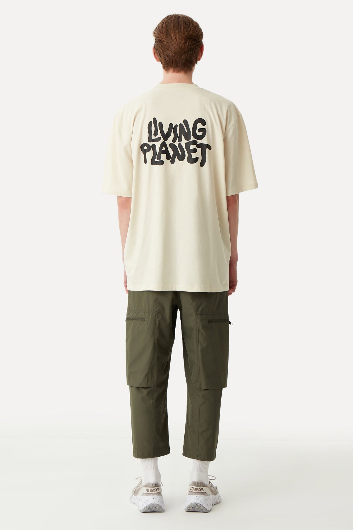 Living Planet Oversize T-Shirt - Parchment Beige