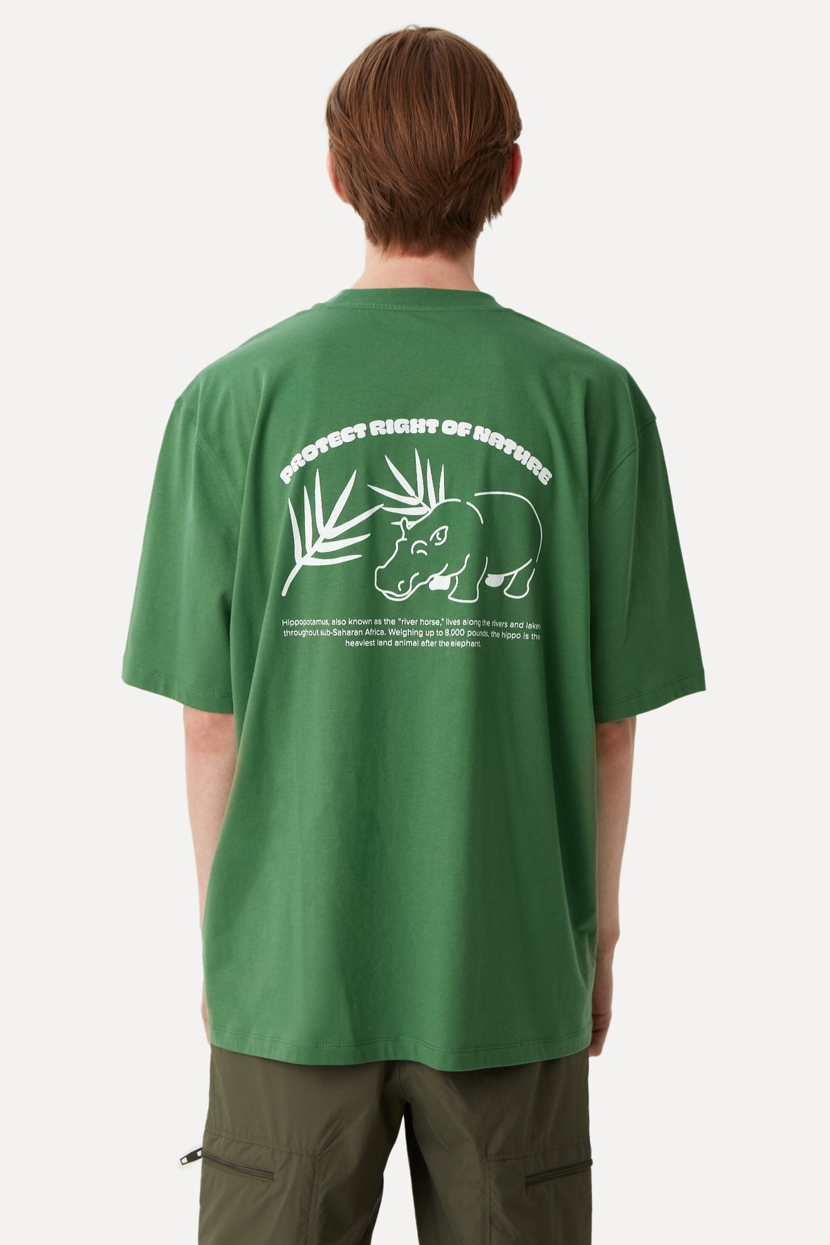 Hippo Oversize T-Shirt - Green