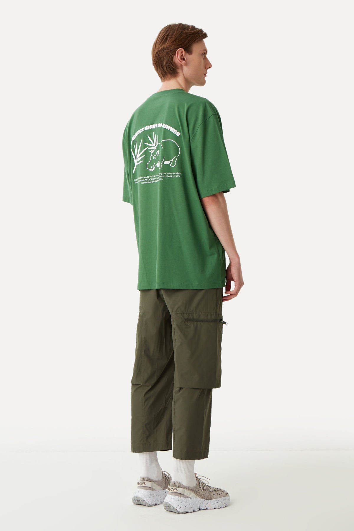 Hippo Oversize T-Shirt - Green