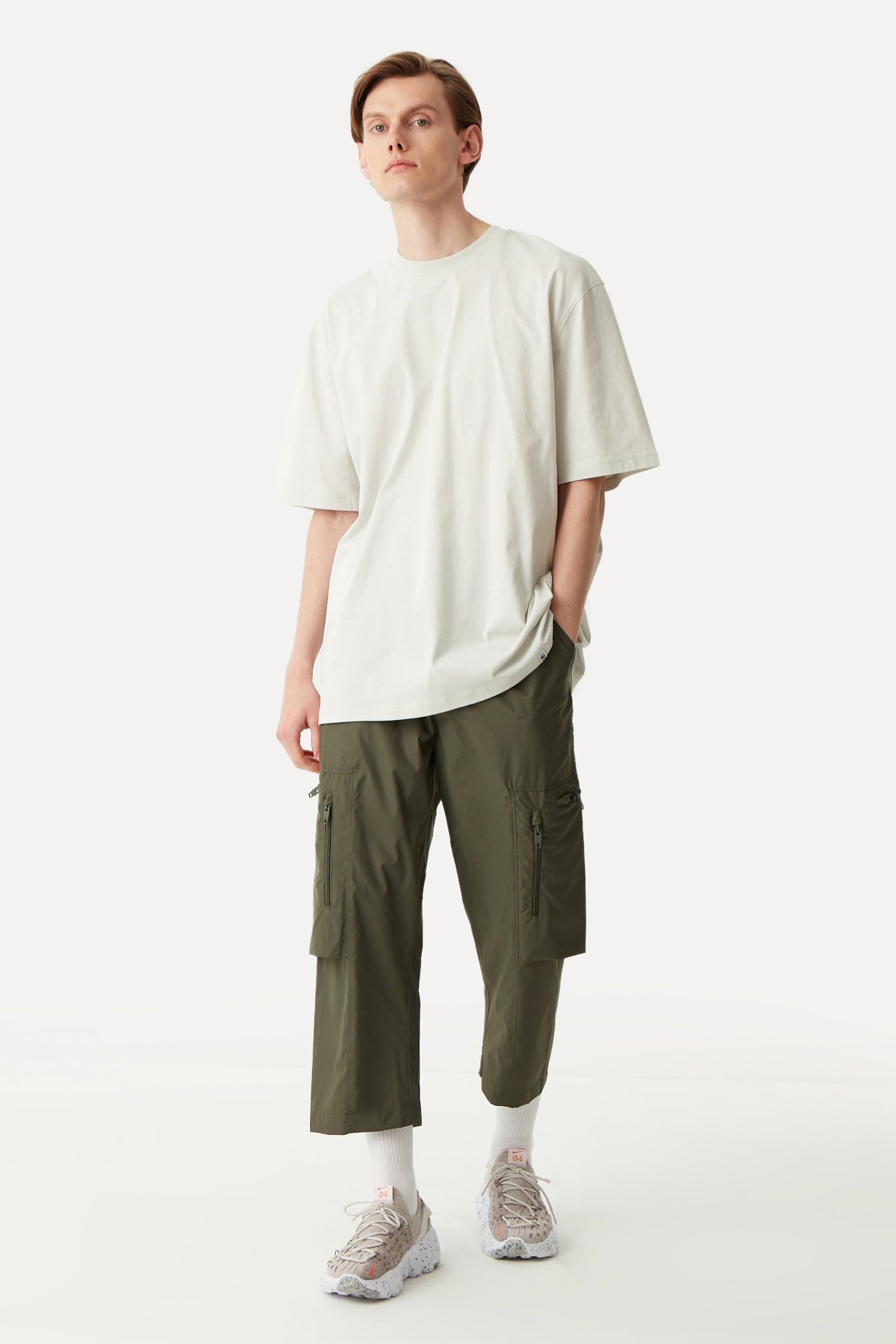 Coral Snake Oversize T-Shirt - Gray