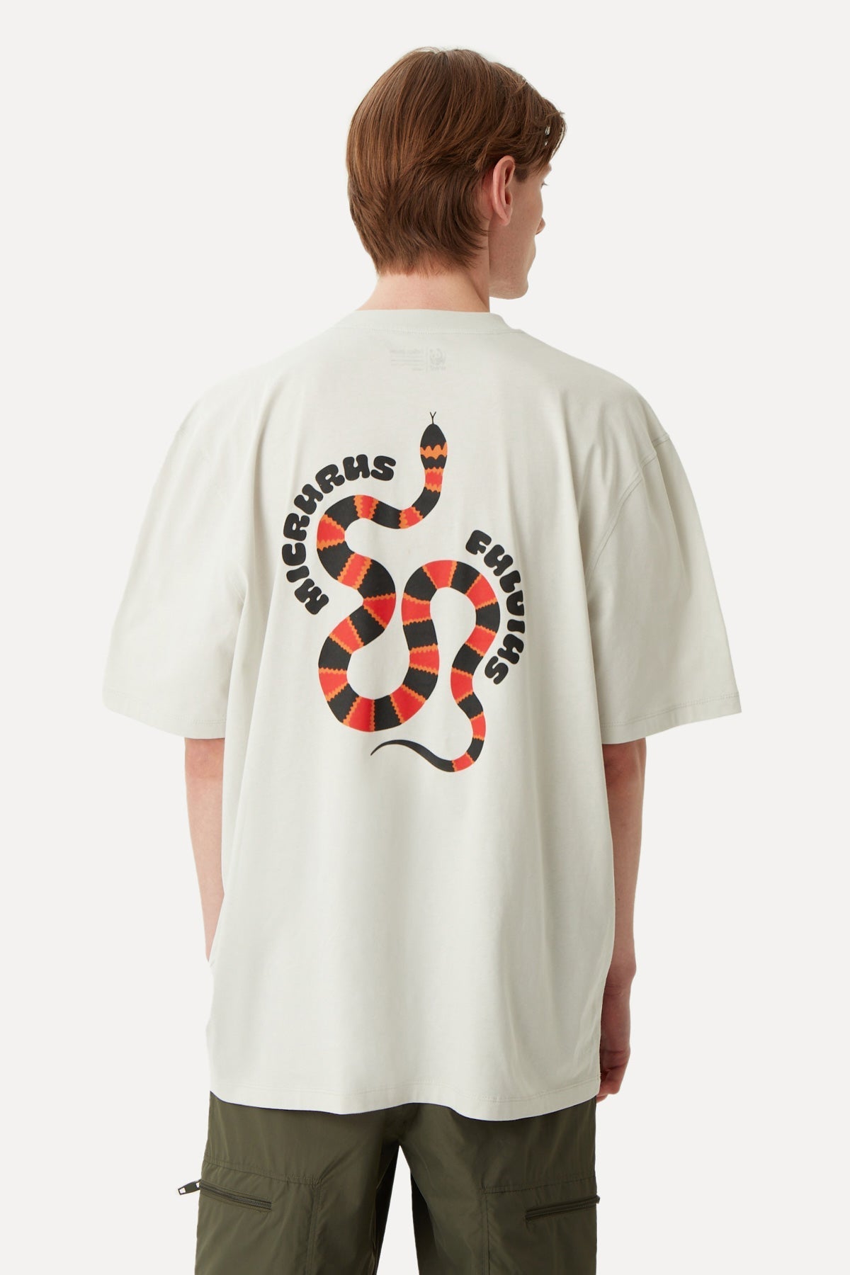 Coral Snake Oversize T-Shirt - Gray