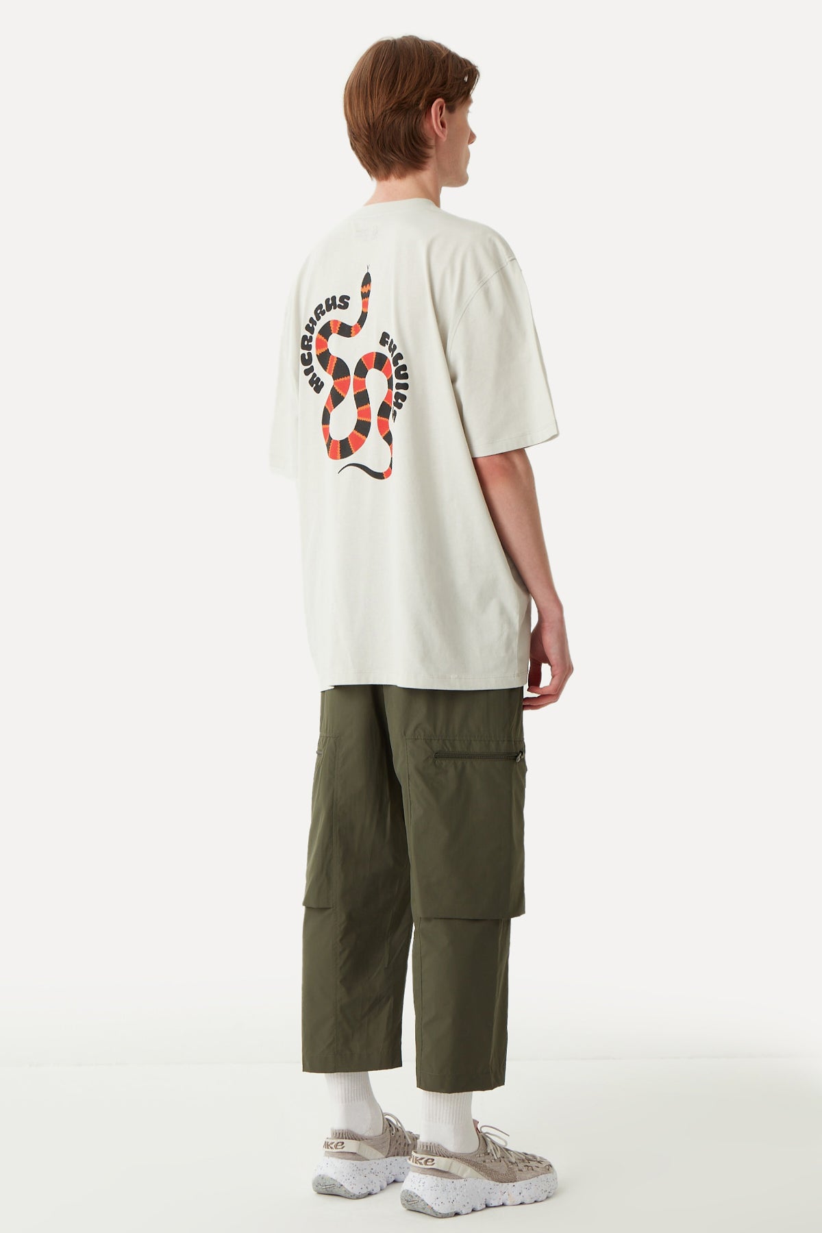 Coral Snake Oversize T-Shirt - Gray
