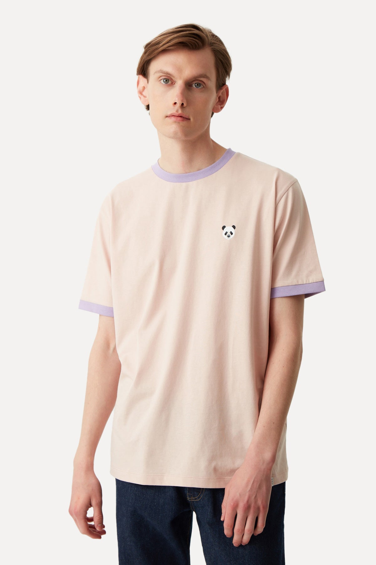 Panda T-Shirt - Salmon Pink