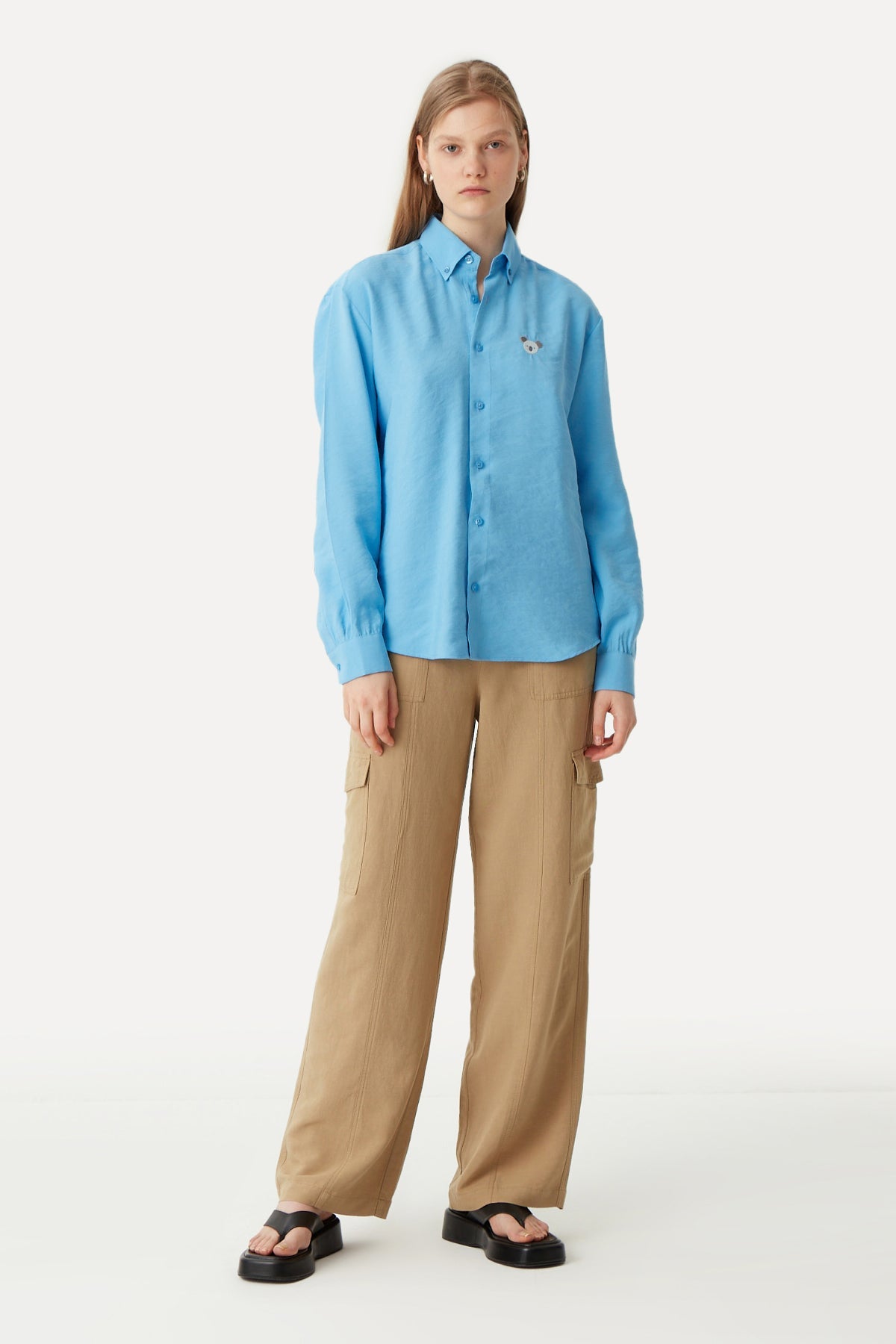 Koala Long Sleeve (TENCEL™) Shirt - Turquoise
