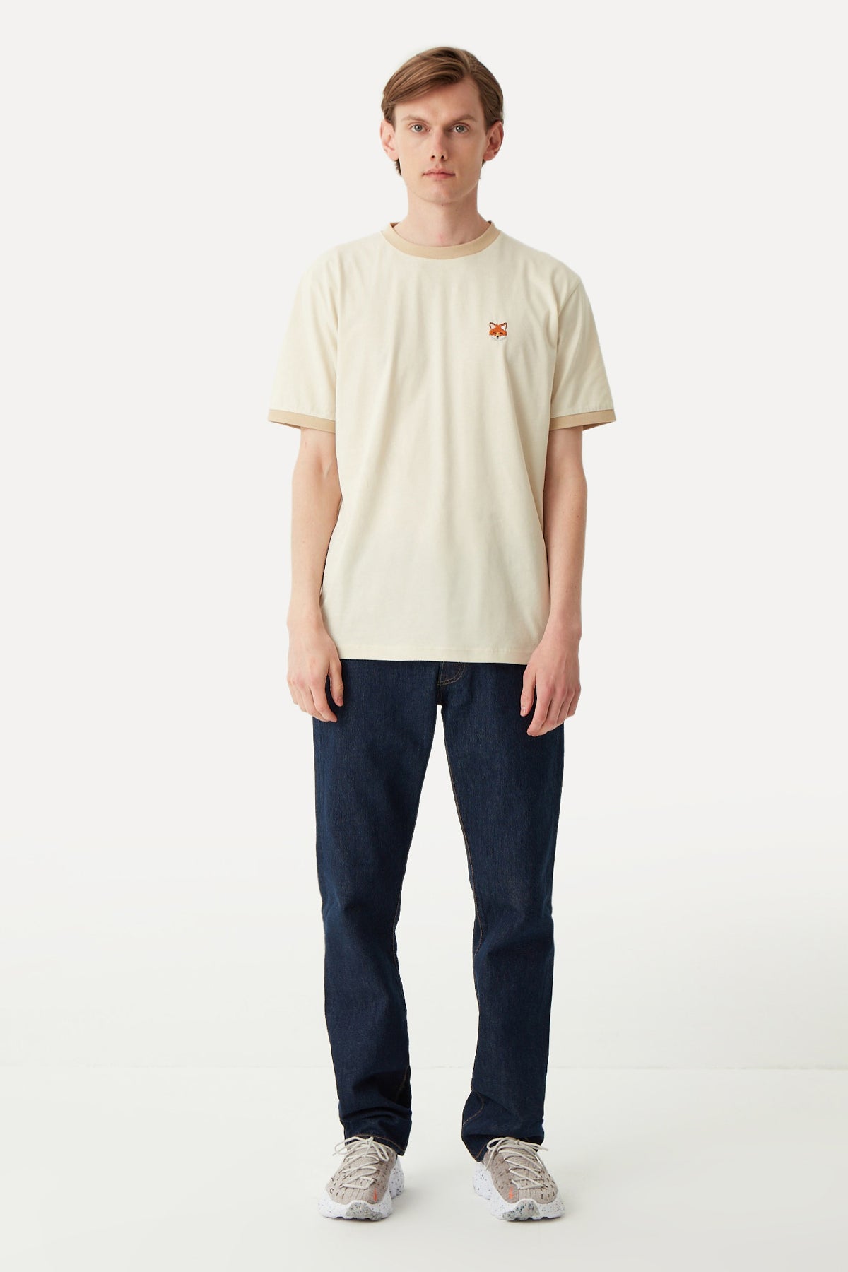 Red Fox T-Shirt - Parchment Beige