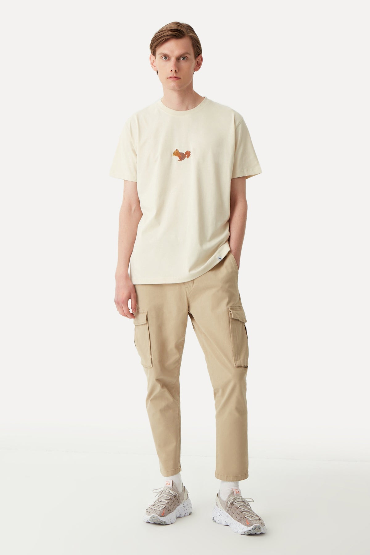 Squirrel T-shirt - Parchment Beige