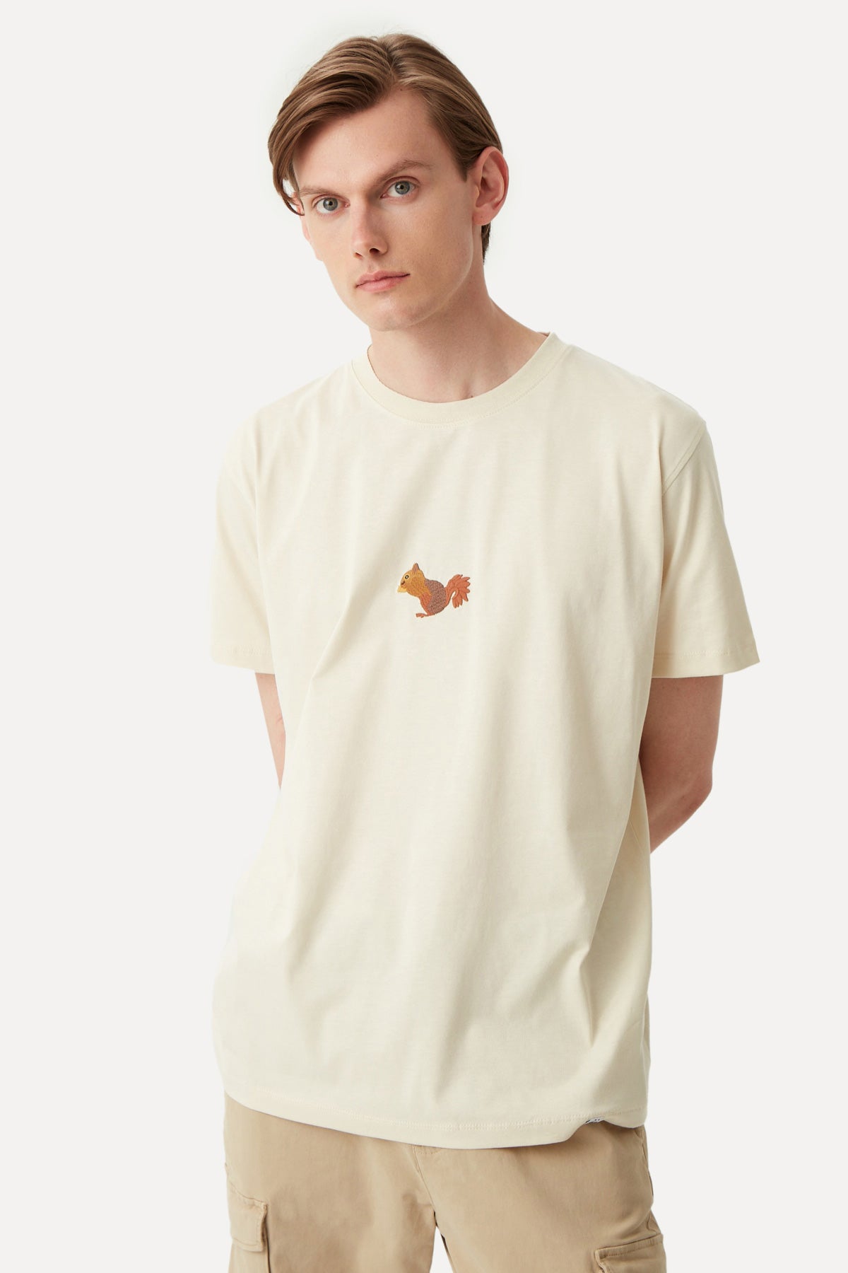 Squirrel T-shirt - Parchment Beige