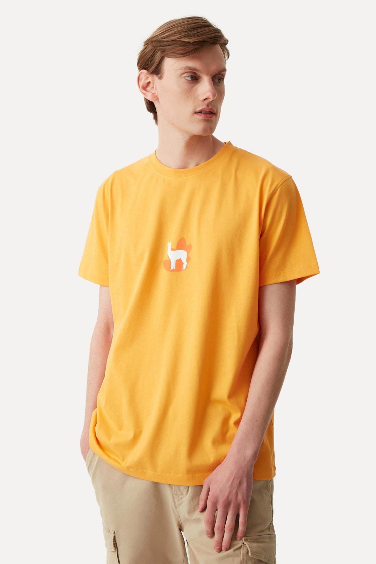 Lama T-shirt - Orange