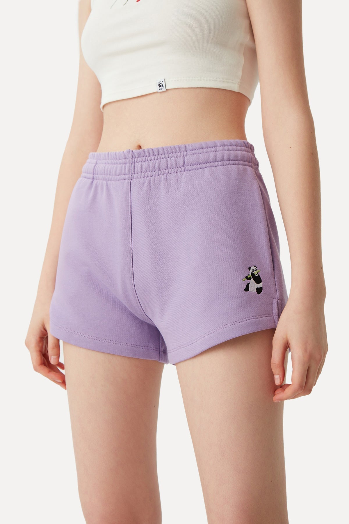 Giant Panda Women's Shorts - Lilac