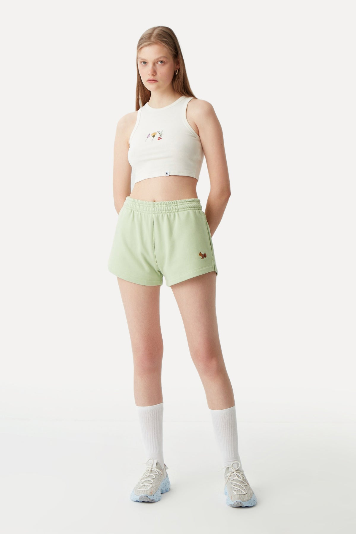 Squirrel Women's Shorts - Mint Green