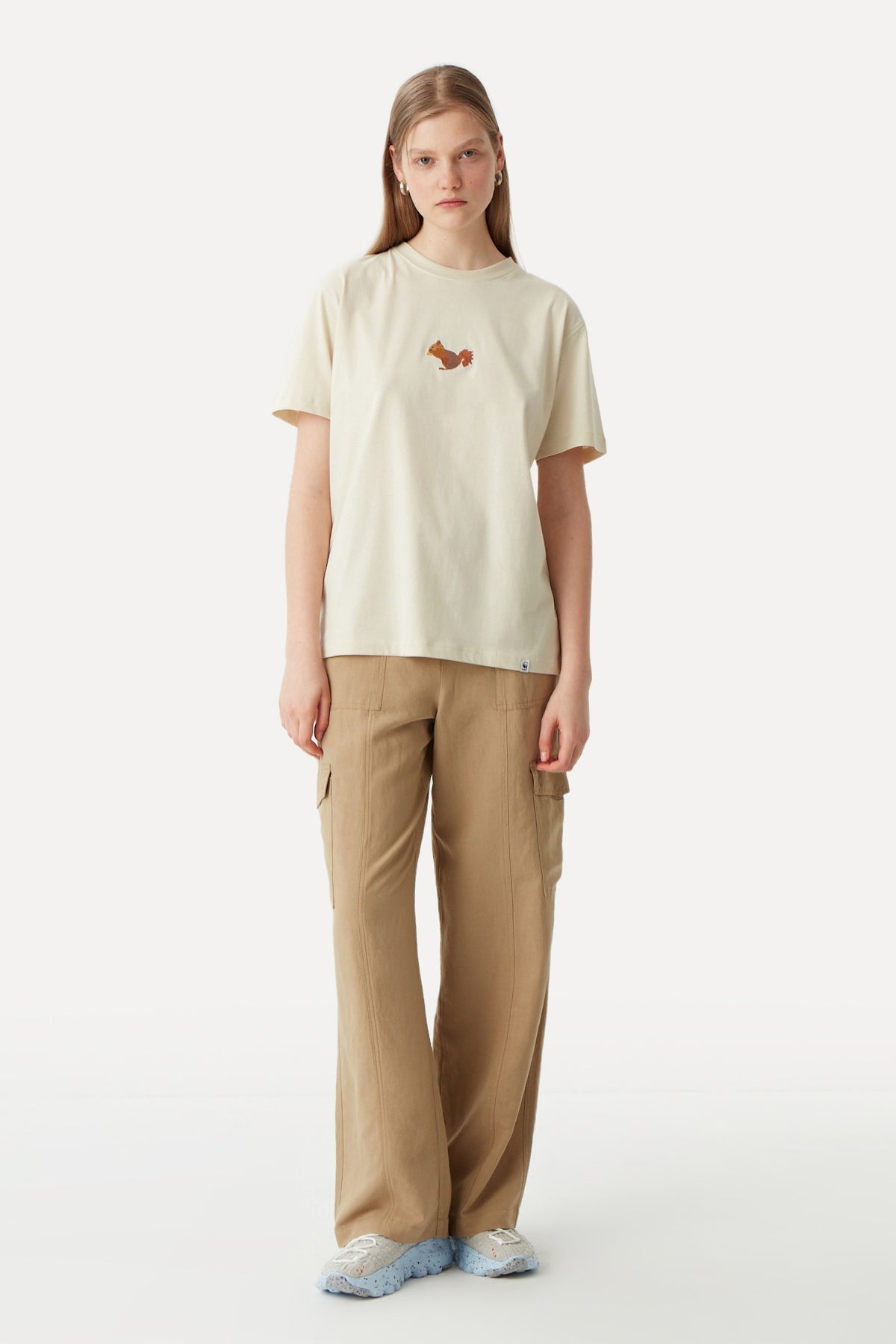 Squirrel T-shirt - Parchment Beige