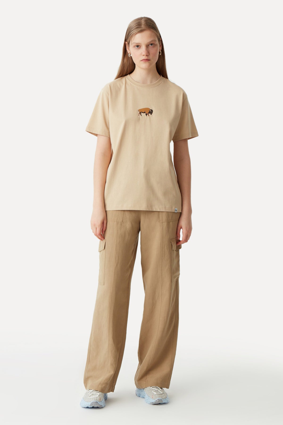 Bison T-shirt - Light Brown