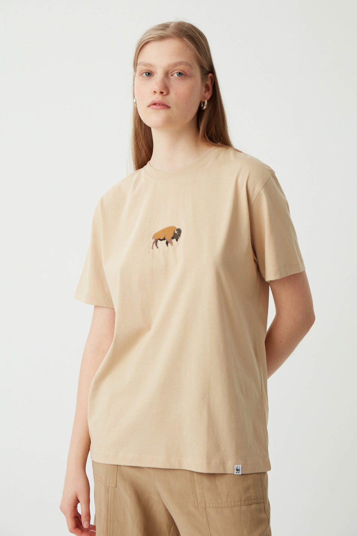 Bison T-shirt - Light Brown
