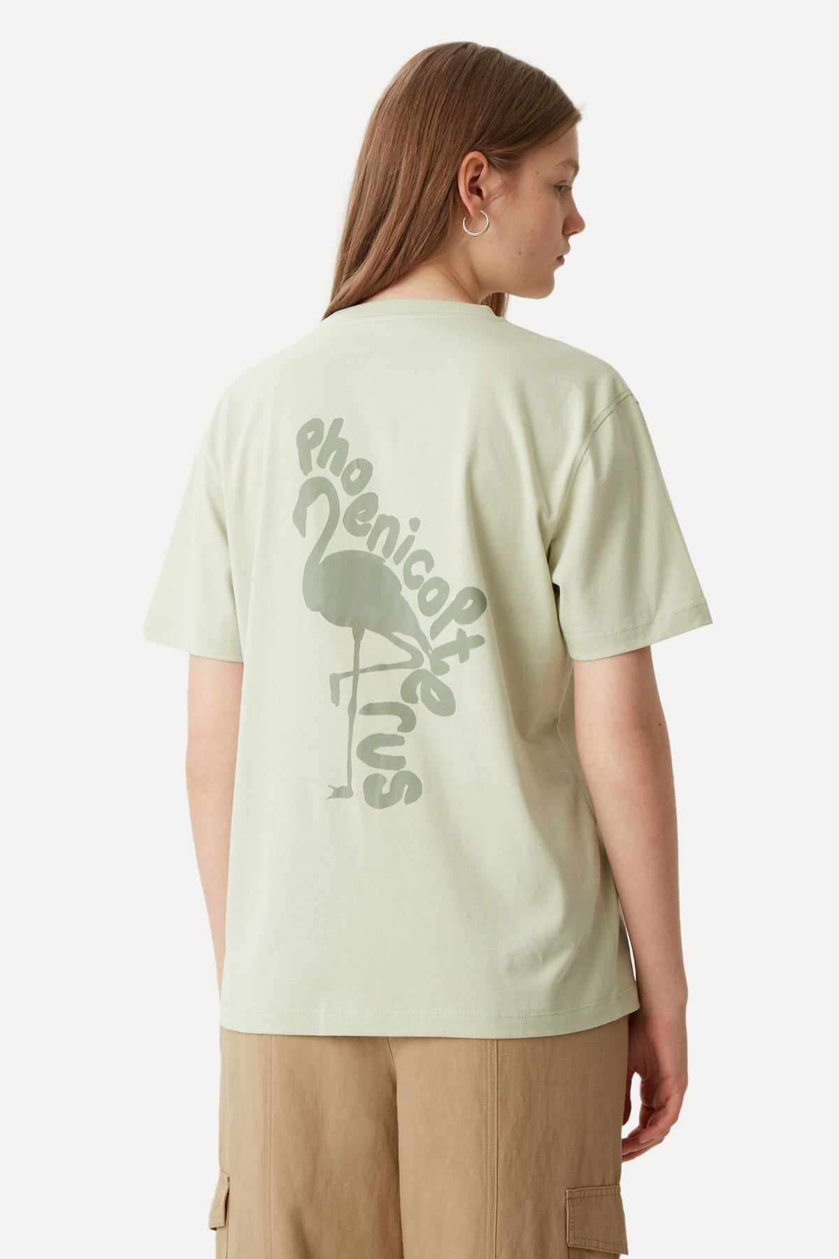Flamingo T-shirt - Mint Green