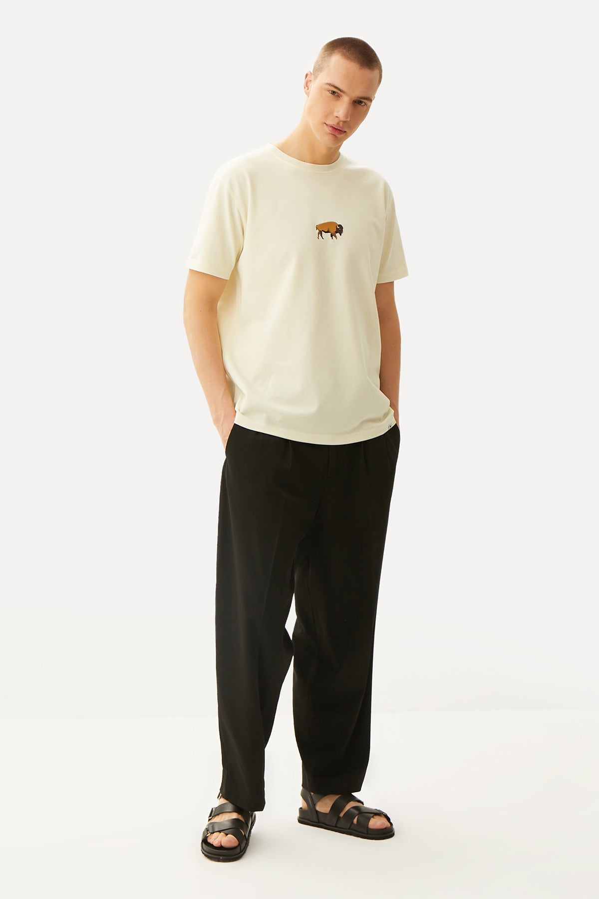 Bison T-Shirt - Beige