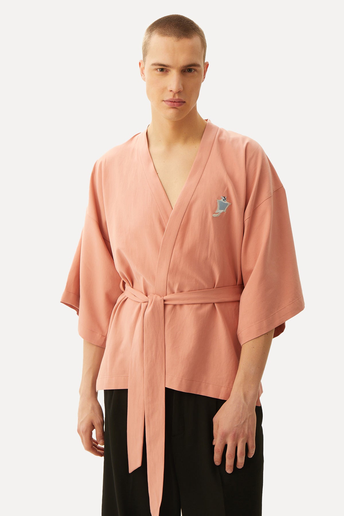 Sugar Glider Short Sleeve (TENCEL™) Kimono - Pink