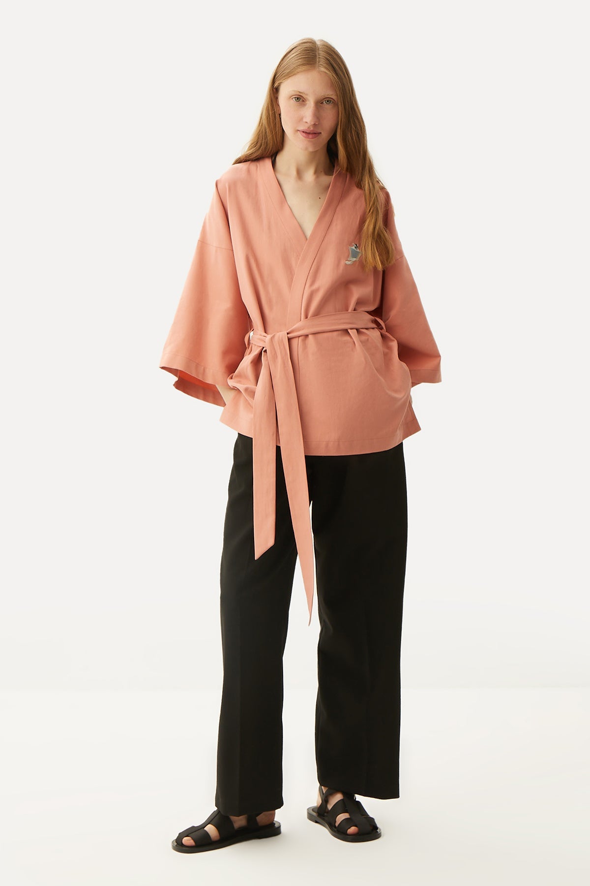 Sugar Glider Short Sleeve (TENCEL™) Kimono - Pink