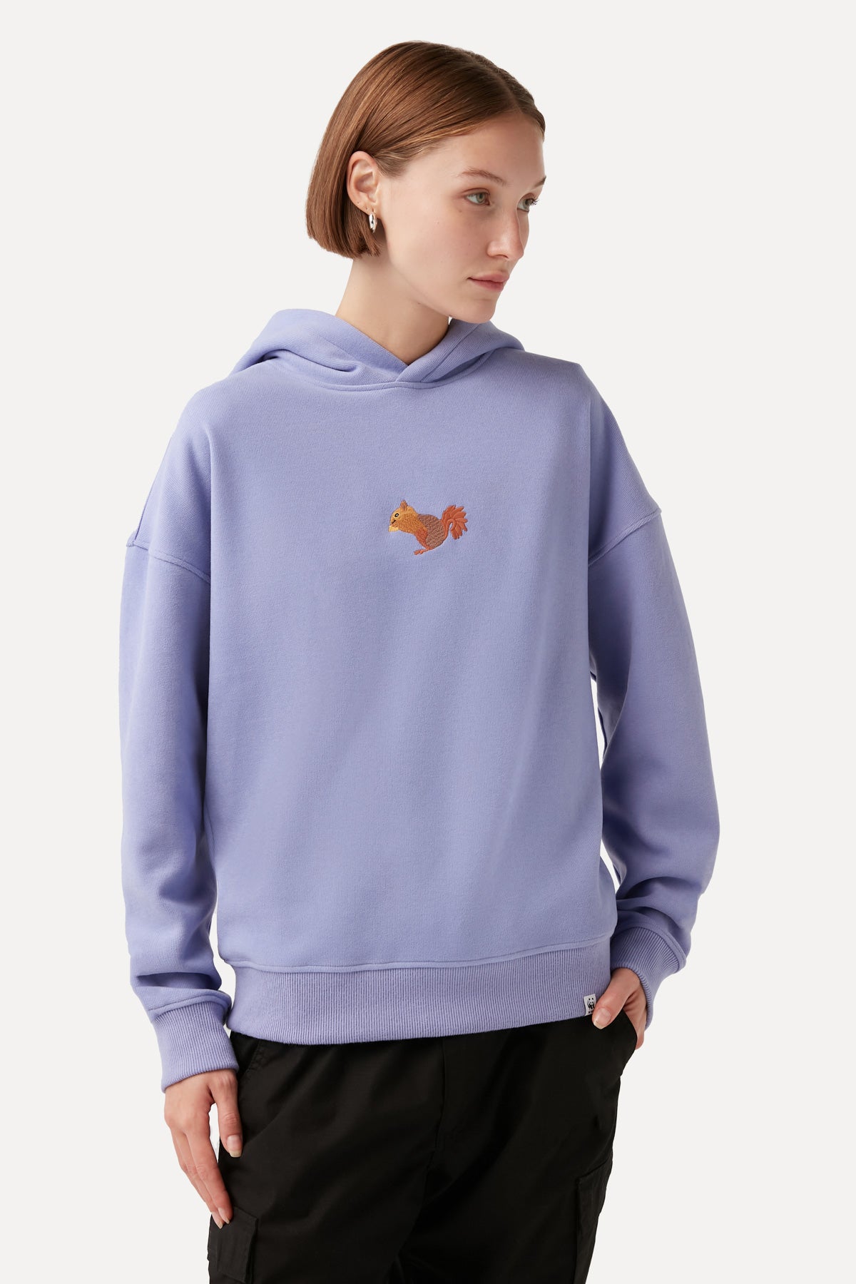 Squirrel Hoodie - Lilac