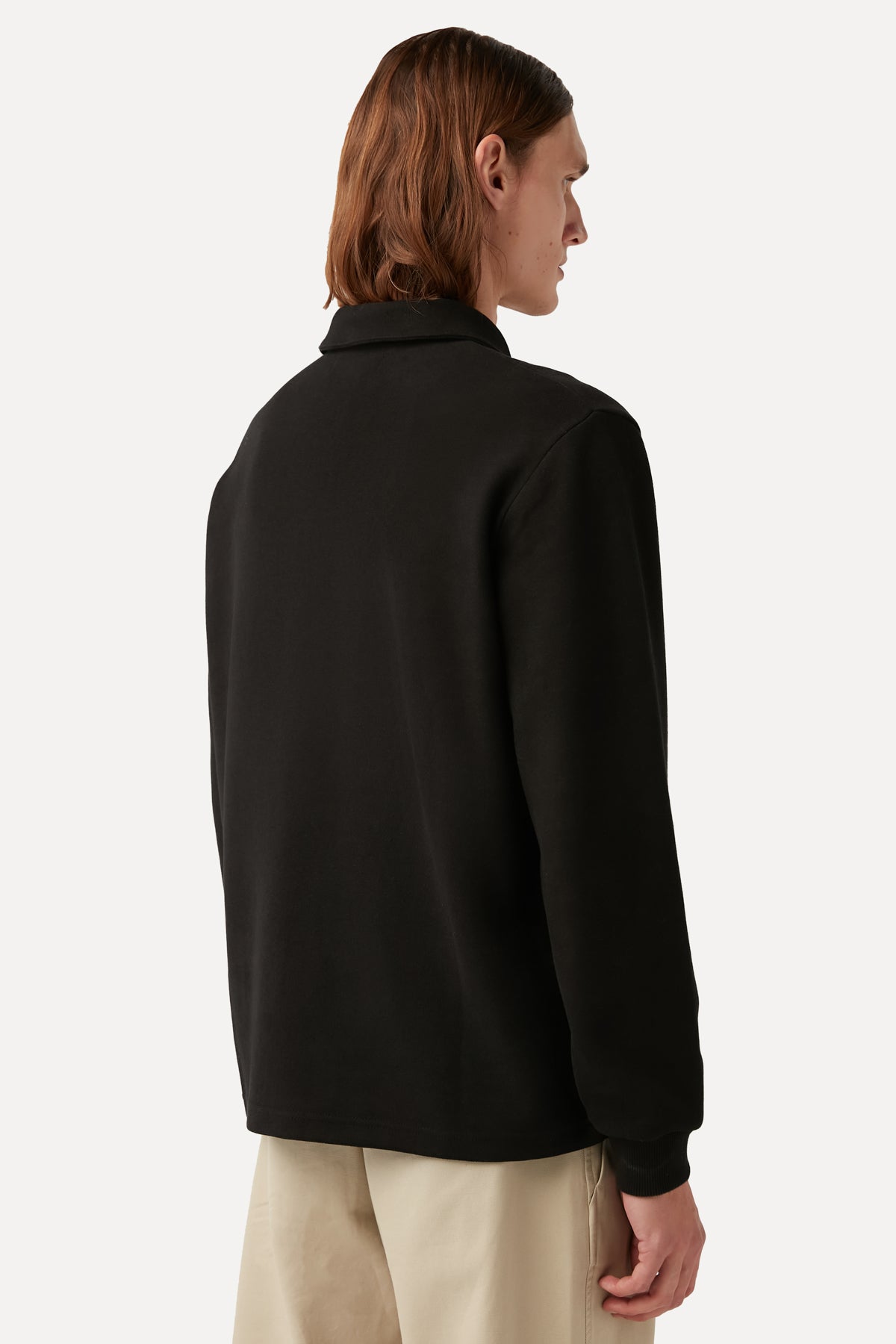 Emperor Penguin Polo Neck Sweatshirt - Black