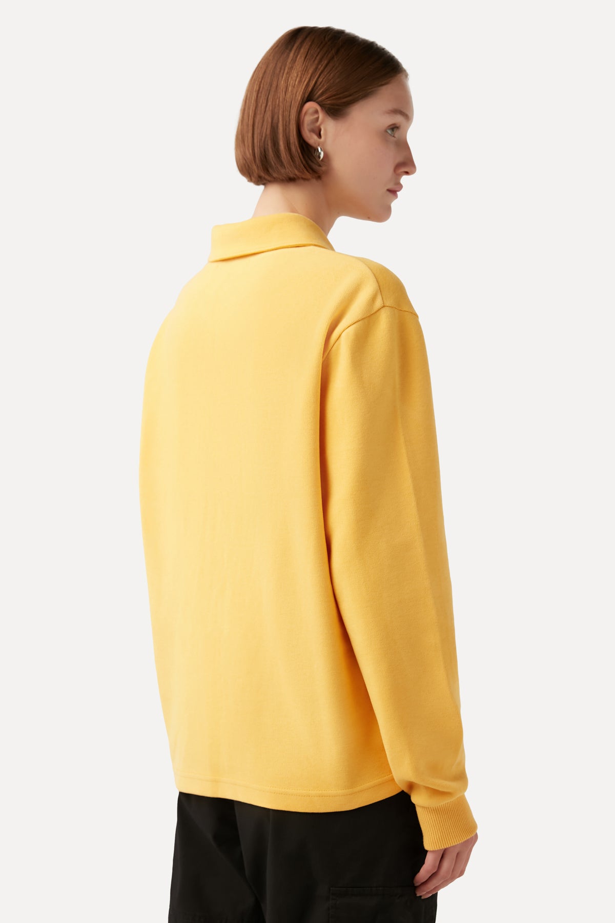 Giraffe Polo Neck Sweatshirt - Yellow