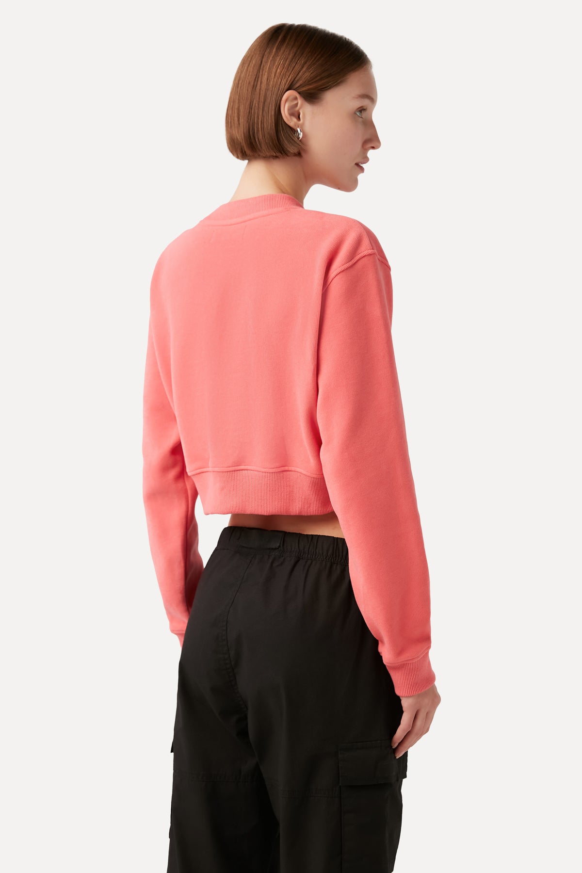 Baby Emperor Penguin Crop Sweatshirt - Pink