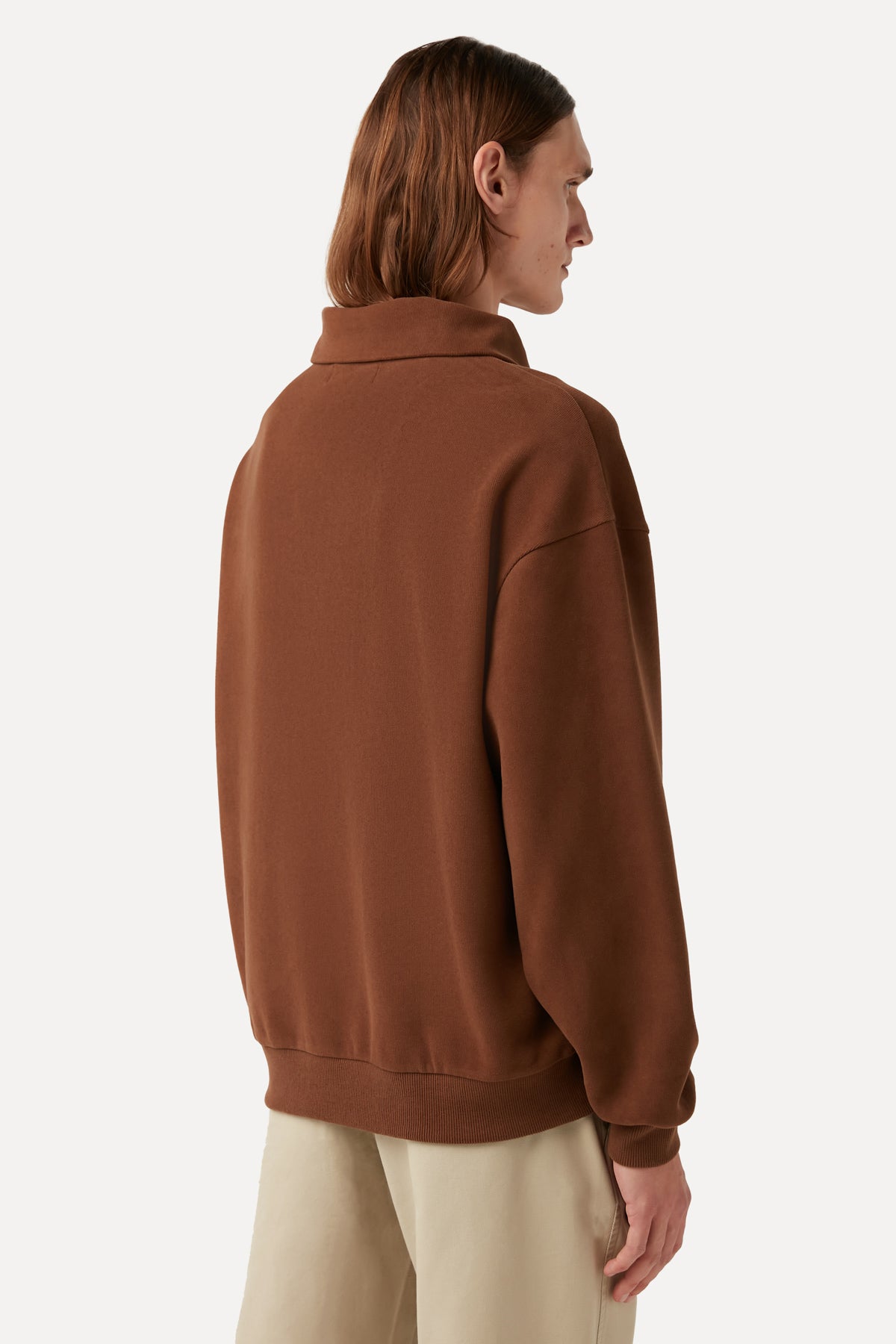 Dragonfly Q-Zip Sweatshirt - Brown