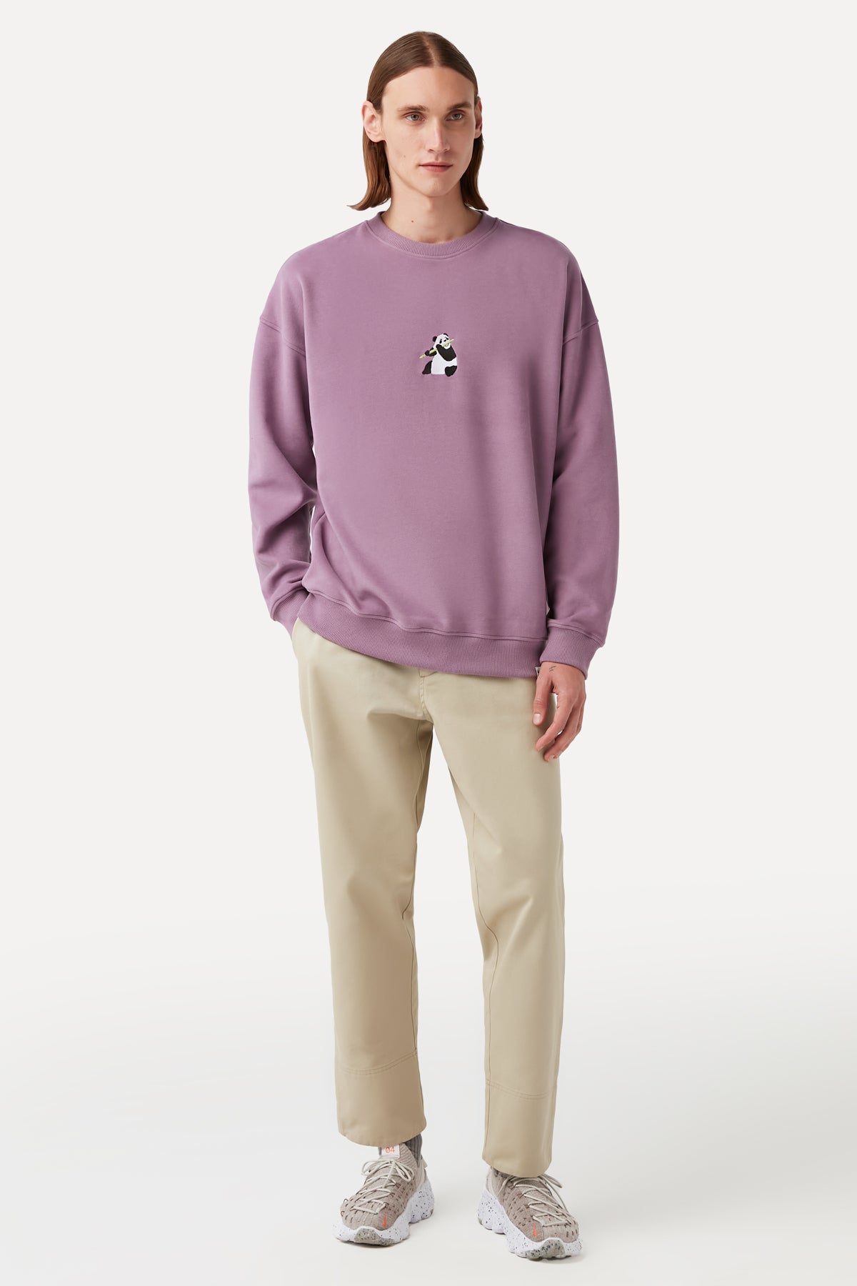 Giant Panda Sweatshirt - Lilac