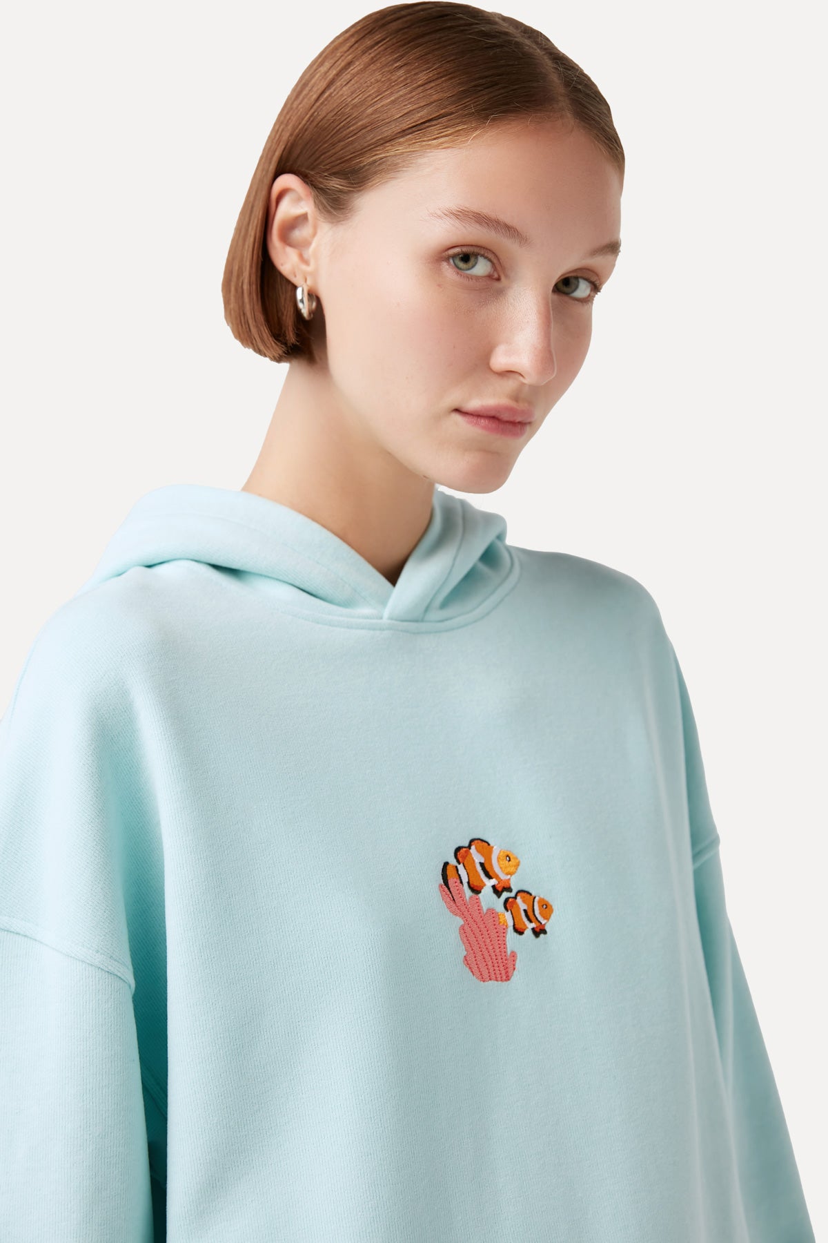 Clownfish Hoodie - Mint Blue