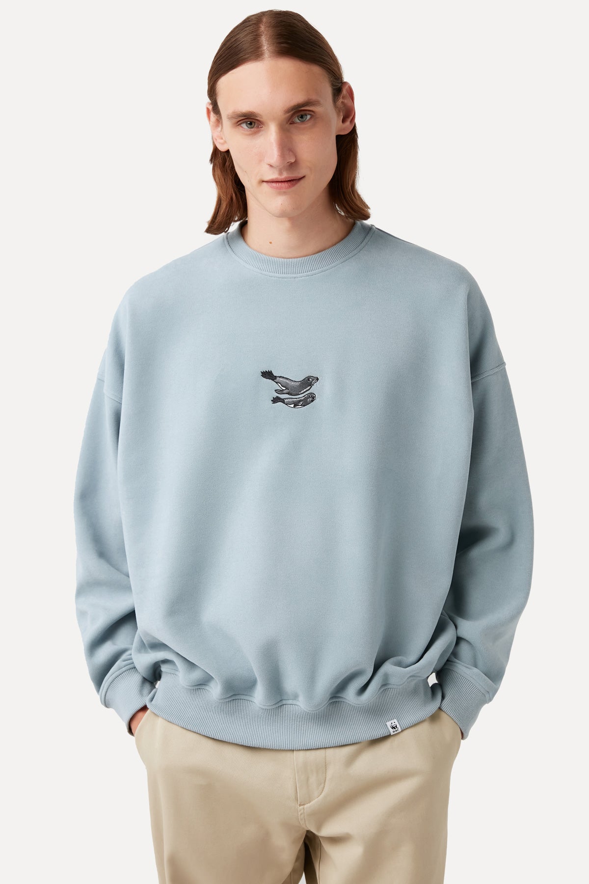 Mediterranean Monk Seal Sweatshirt - Blue