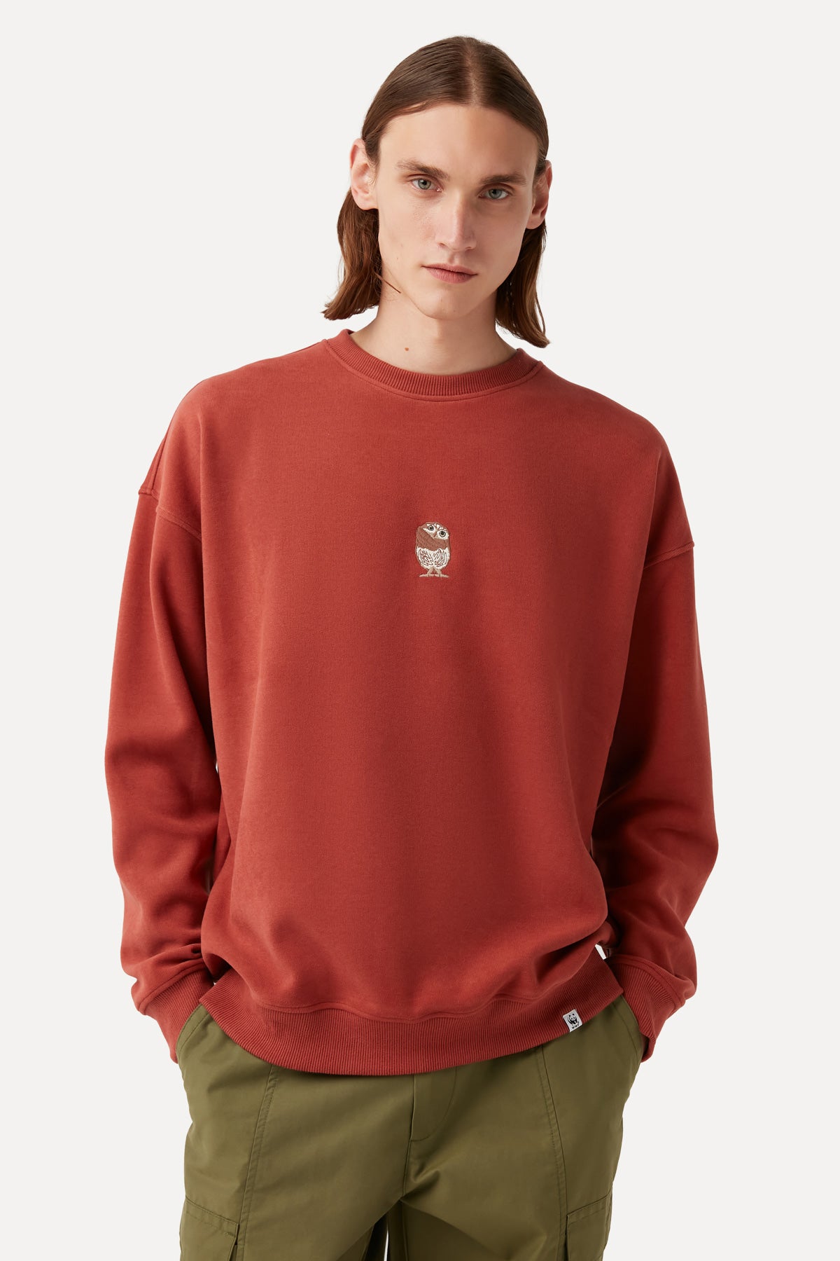 Elf Owl Sweatshirt - Terra Cotta