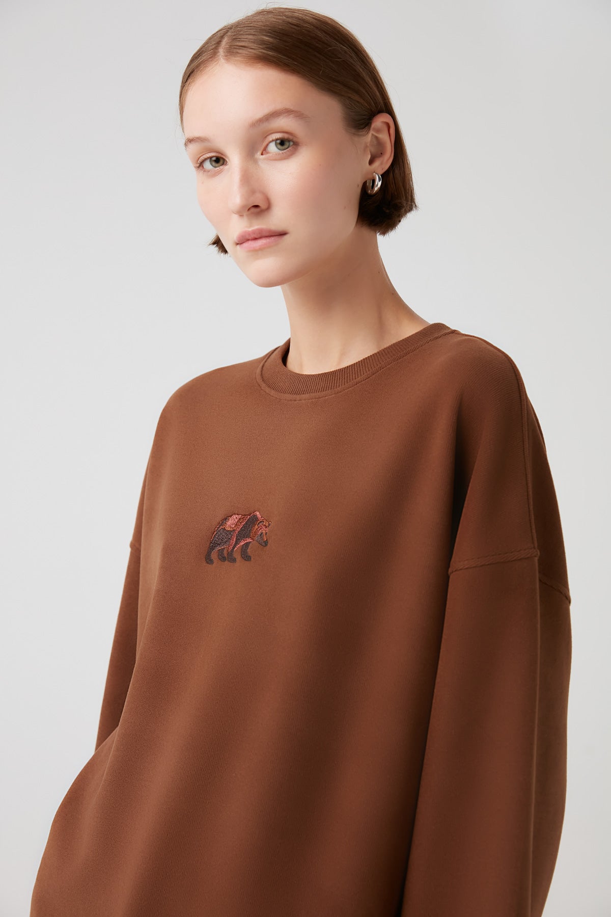 Grizzly Bear Sweatshirt - Brown