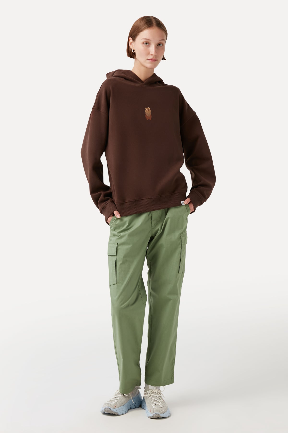 Quokka Hoodie - Brown