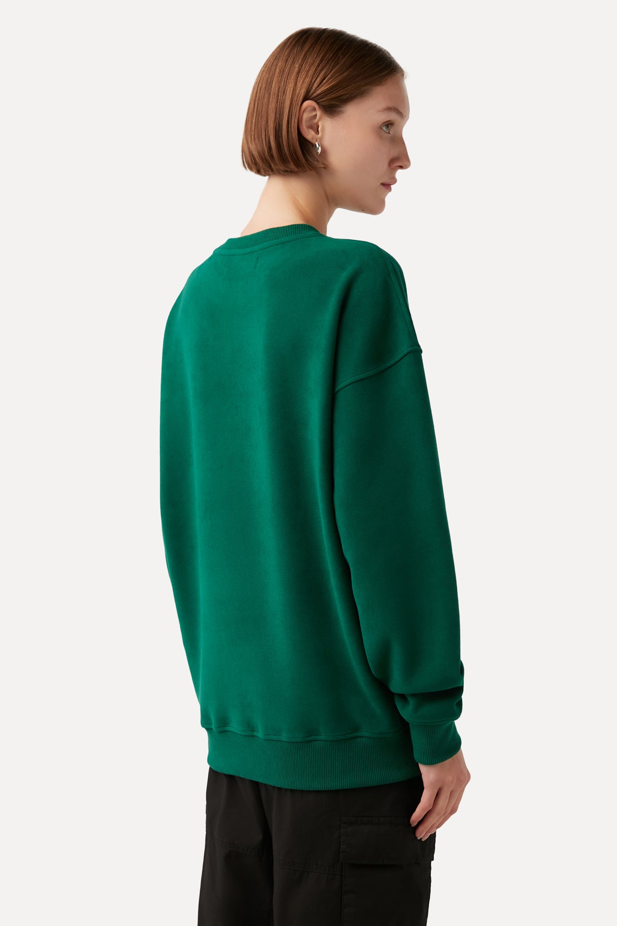 Red Fox Sweatshirt - Dark Green
