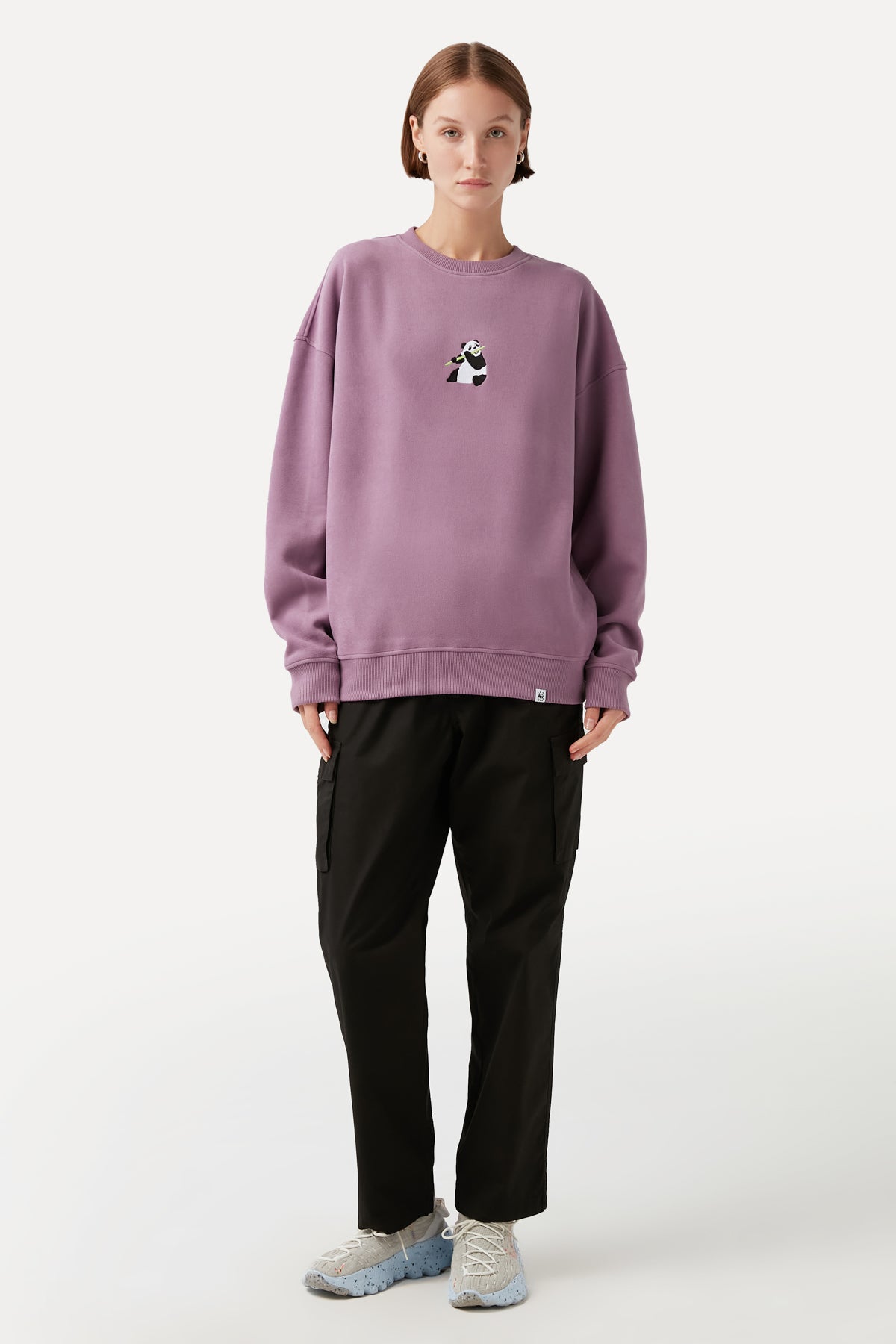 Giant Panda Sweatshirt - Lilac