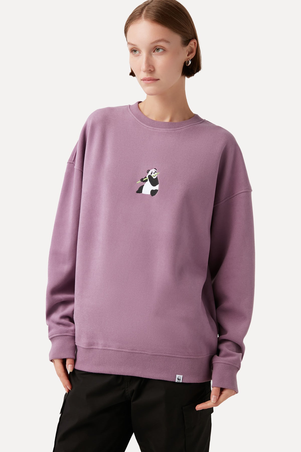 Giant Panda Sweatshirt - Lilac