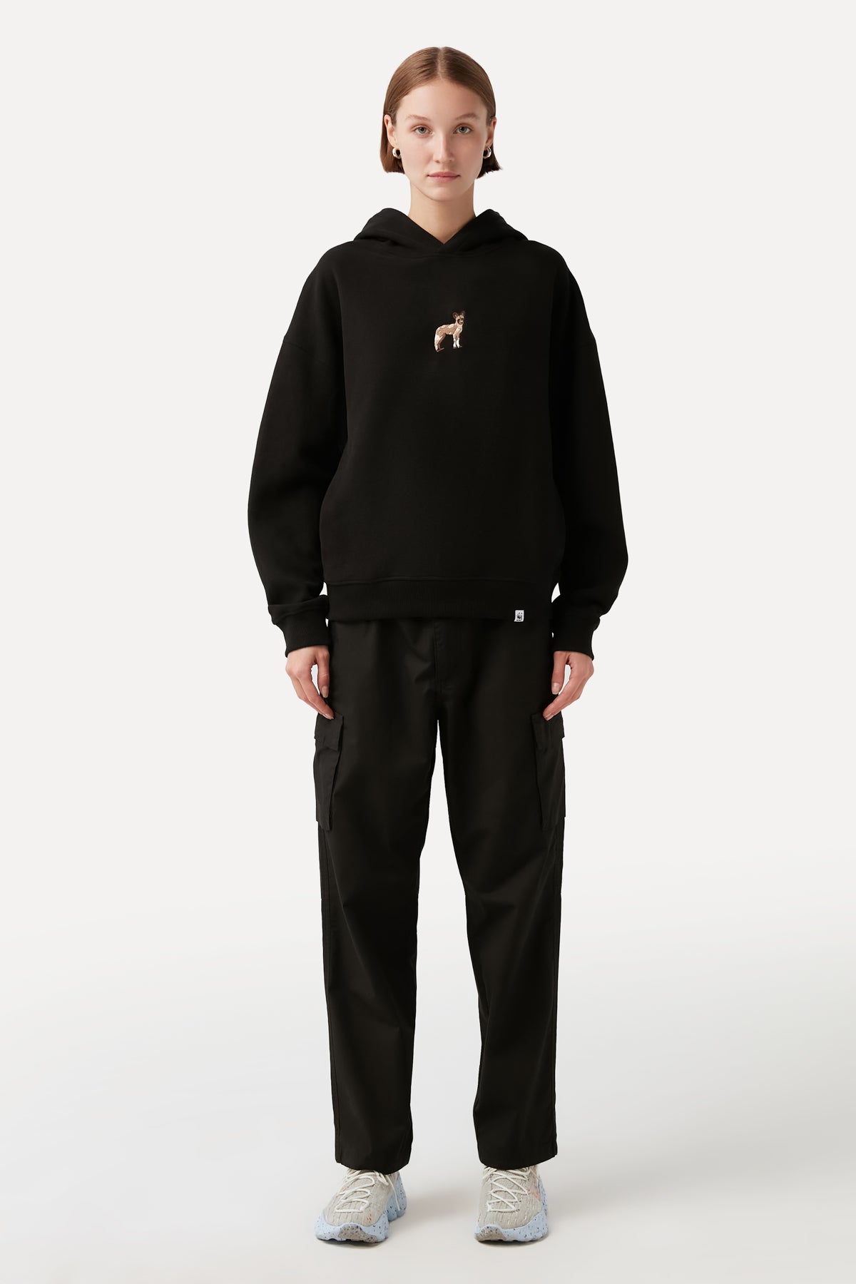 African Wild Dog Hoodie - Black