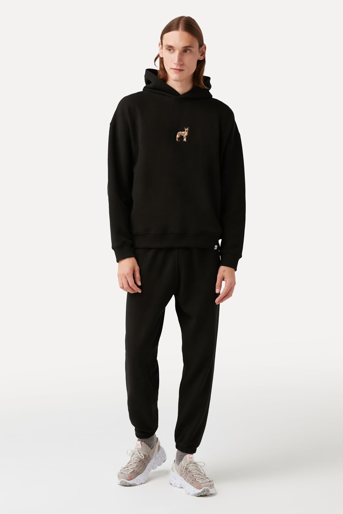 African Wild Dog Hoodie - Black