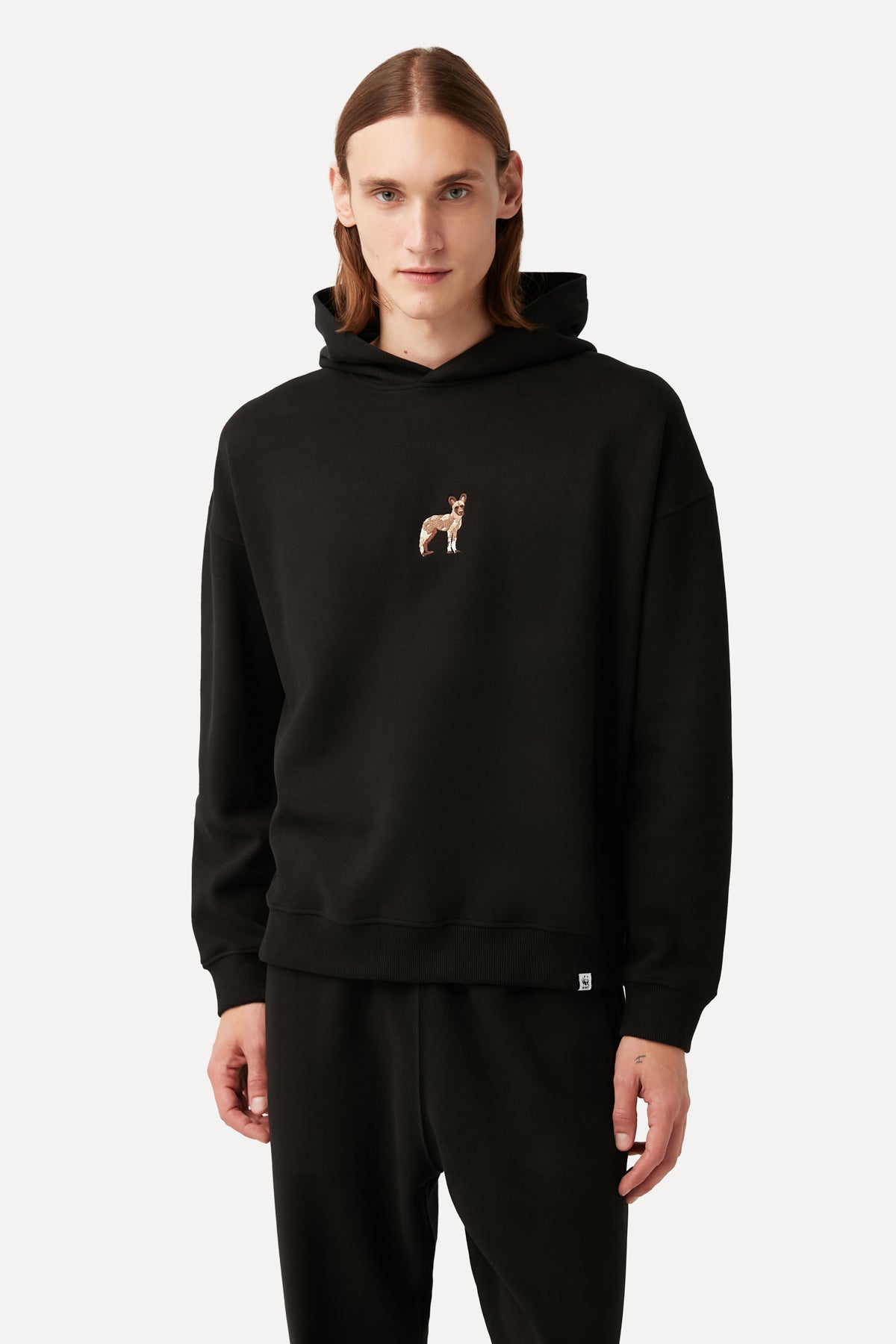 African Wild Dog Hoodie - Black