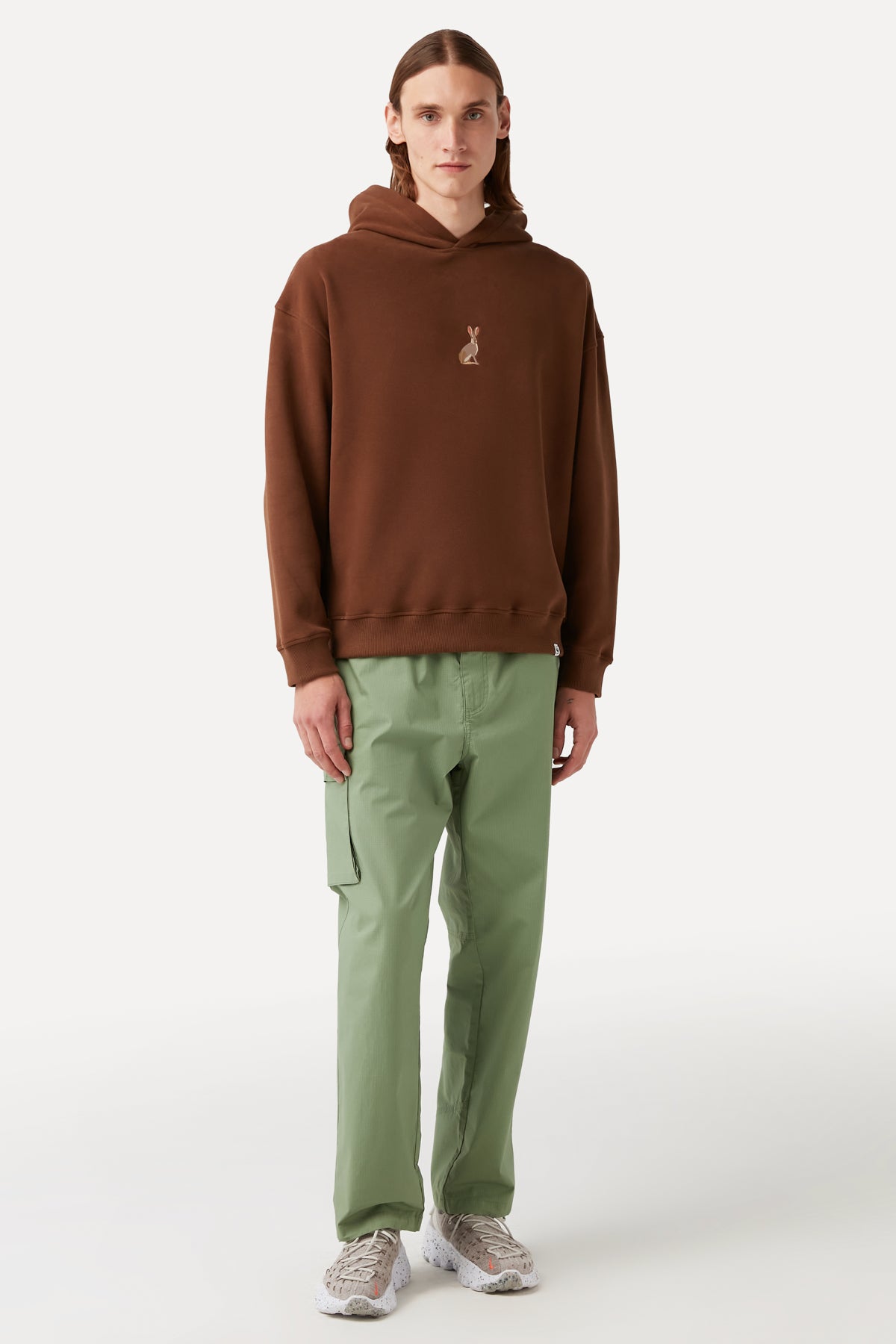 Hare Rabbit Hoodie - Brown
