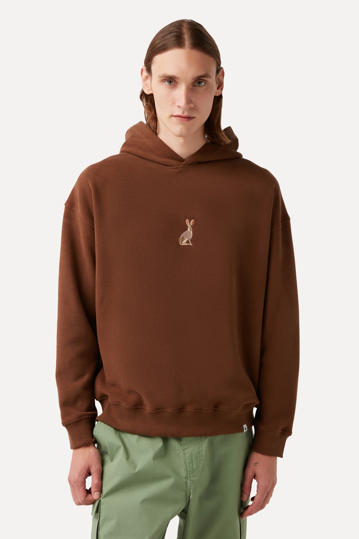 Hare Rabbit Hoodie - Brown
