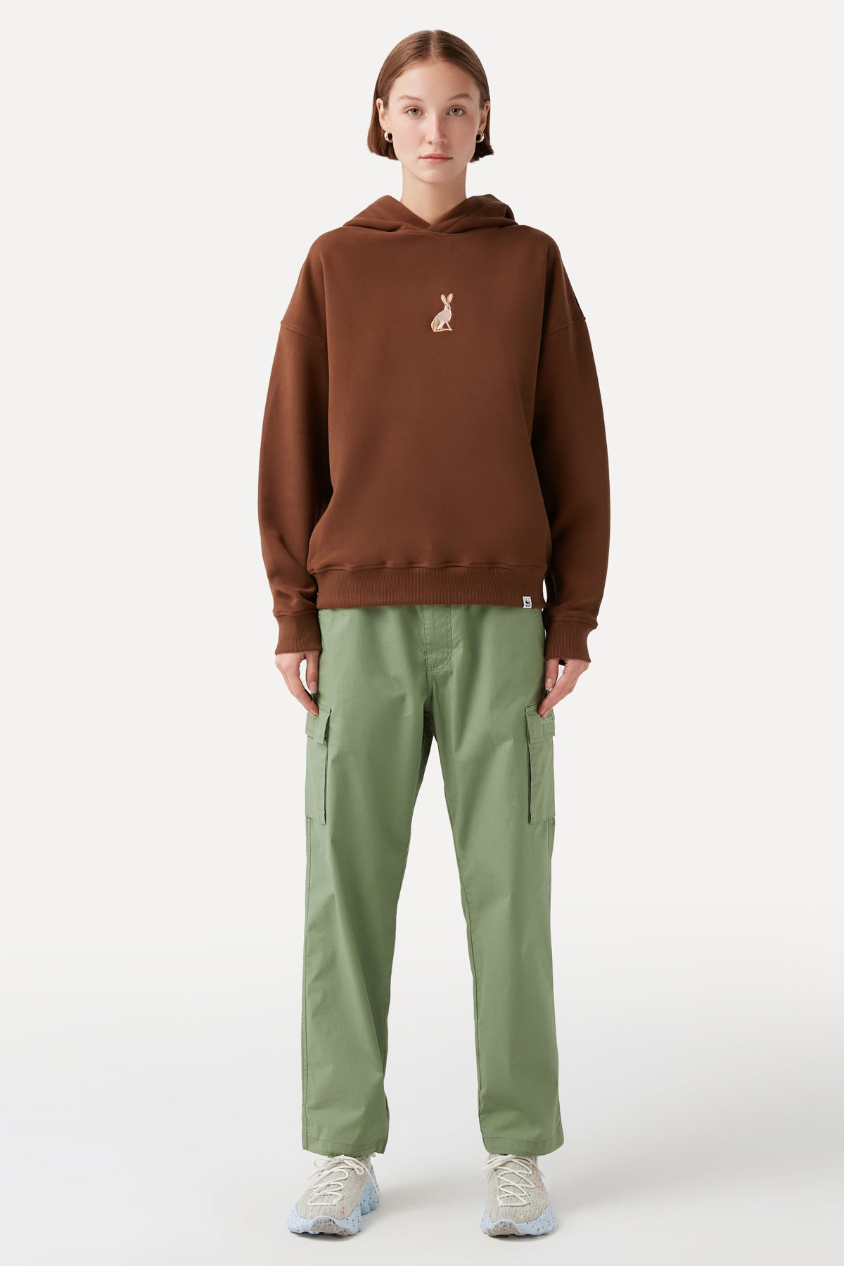 Hare Rabbit Hoodie - Brown