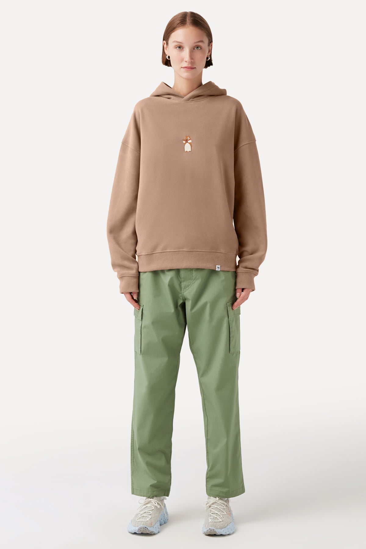 Squirrel Hoodie - Light Brown