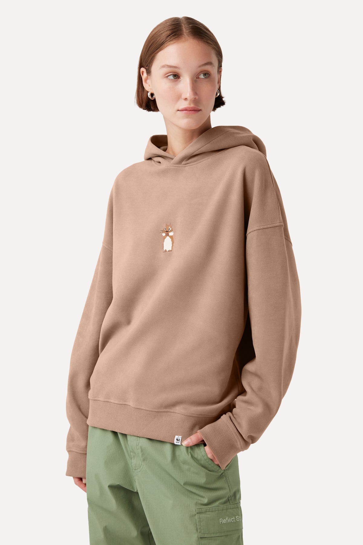 Squirrel Hoodie - Light Brown