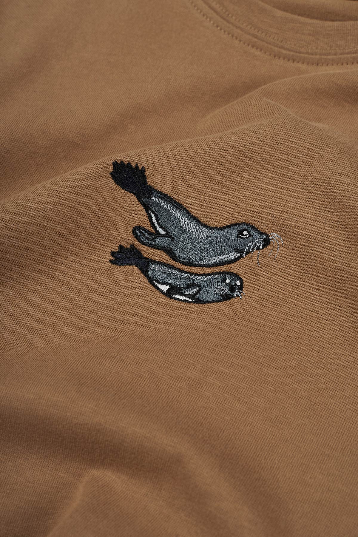 Mediterranean Monk Seal T-Shirt - Light Brown