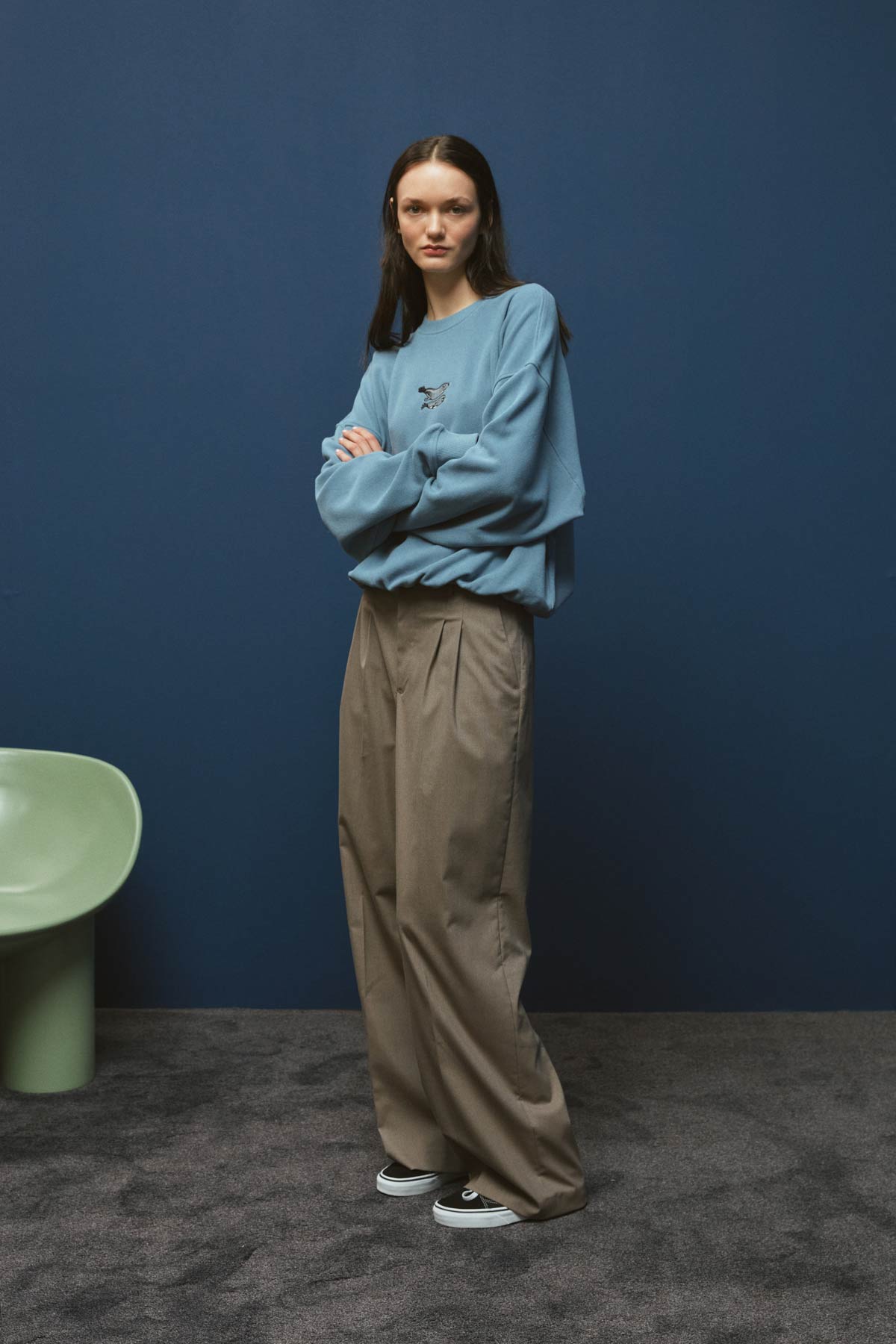 Mediterranean Monk Seal Sweatshirt - Blue