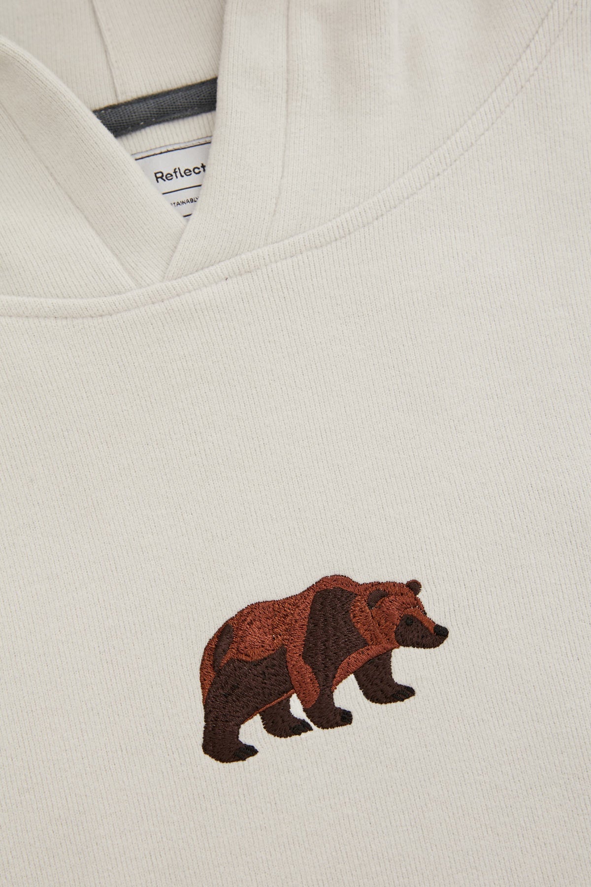 Grizzly Bear Hoodie - Light Gray