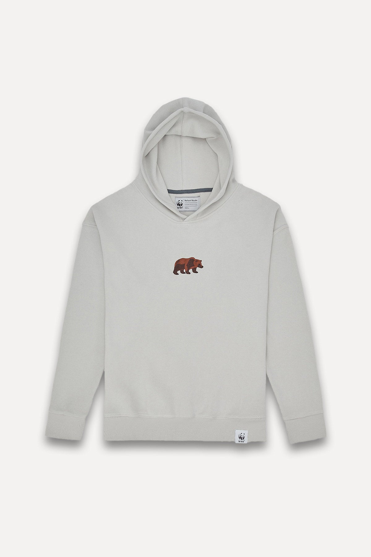 Grizzly Bear Hoodie - Light Gray