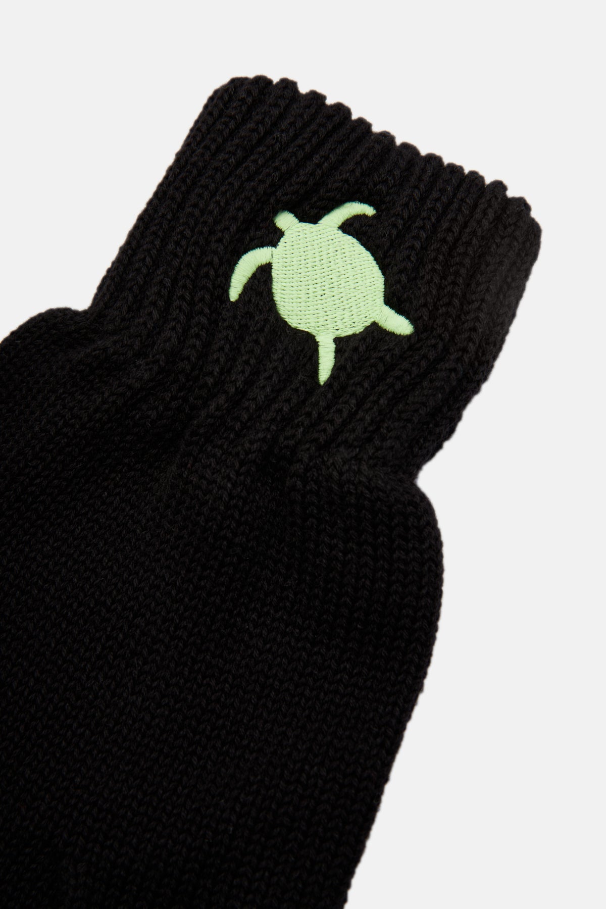 Green Sea Turtle Gloves - Black